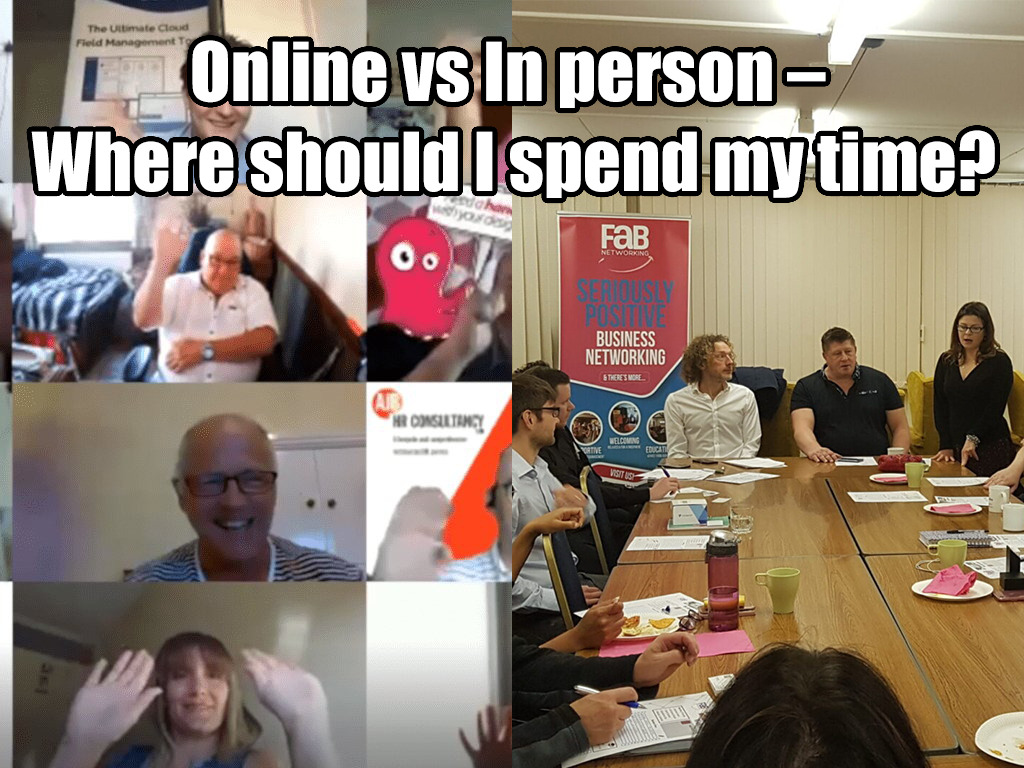 Online vs In person –  Where should I spend my time?